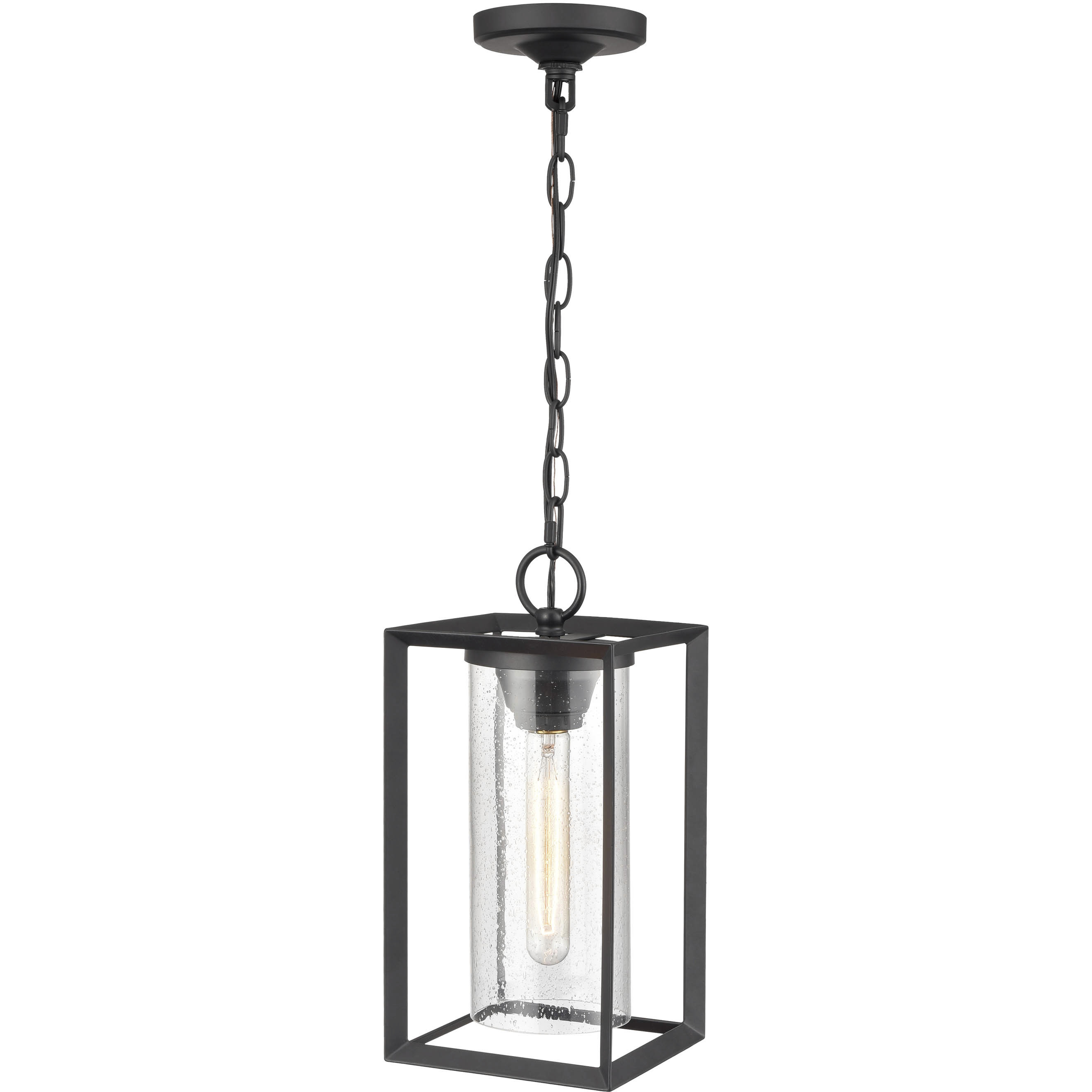 Wheatland 1 Light 6.5 inch Powder Coated Black Outdoor Hanging Lantern